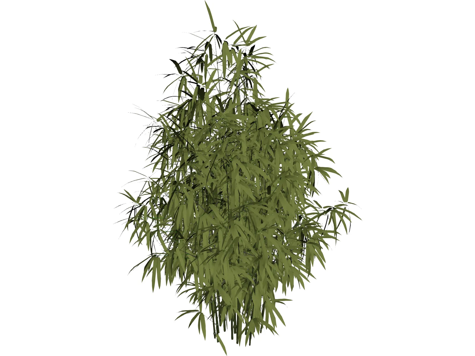 Bamboo Cluster Small 3D Model main preview