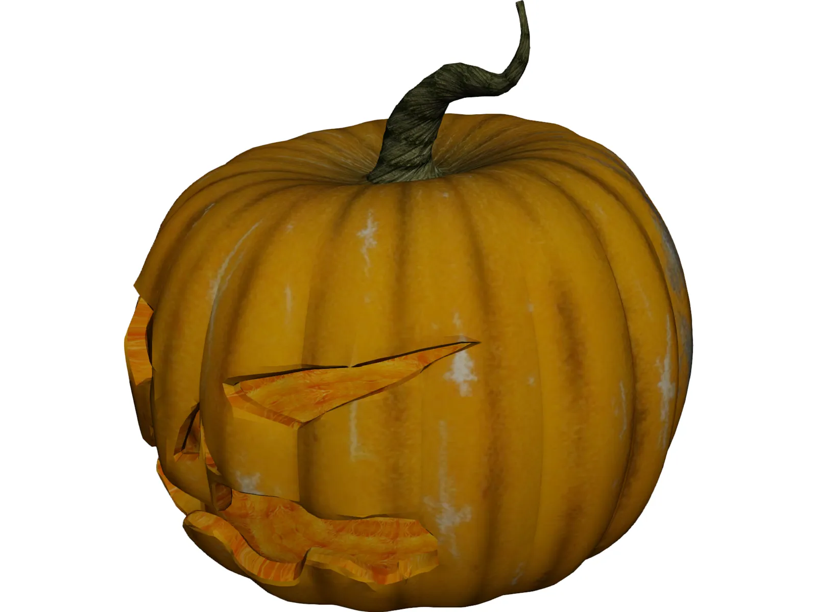 Pumpkin Head Halloween 3D Model main preview