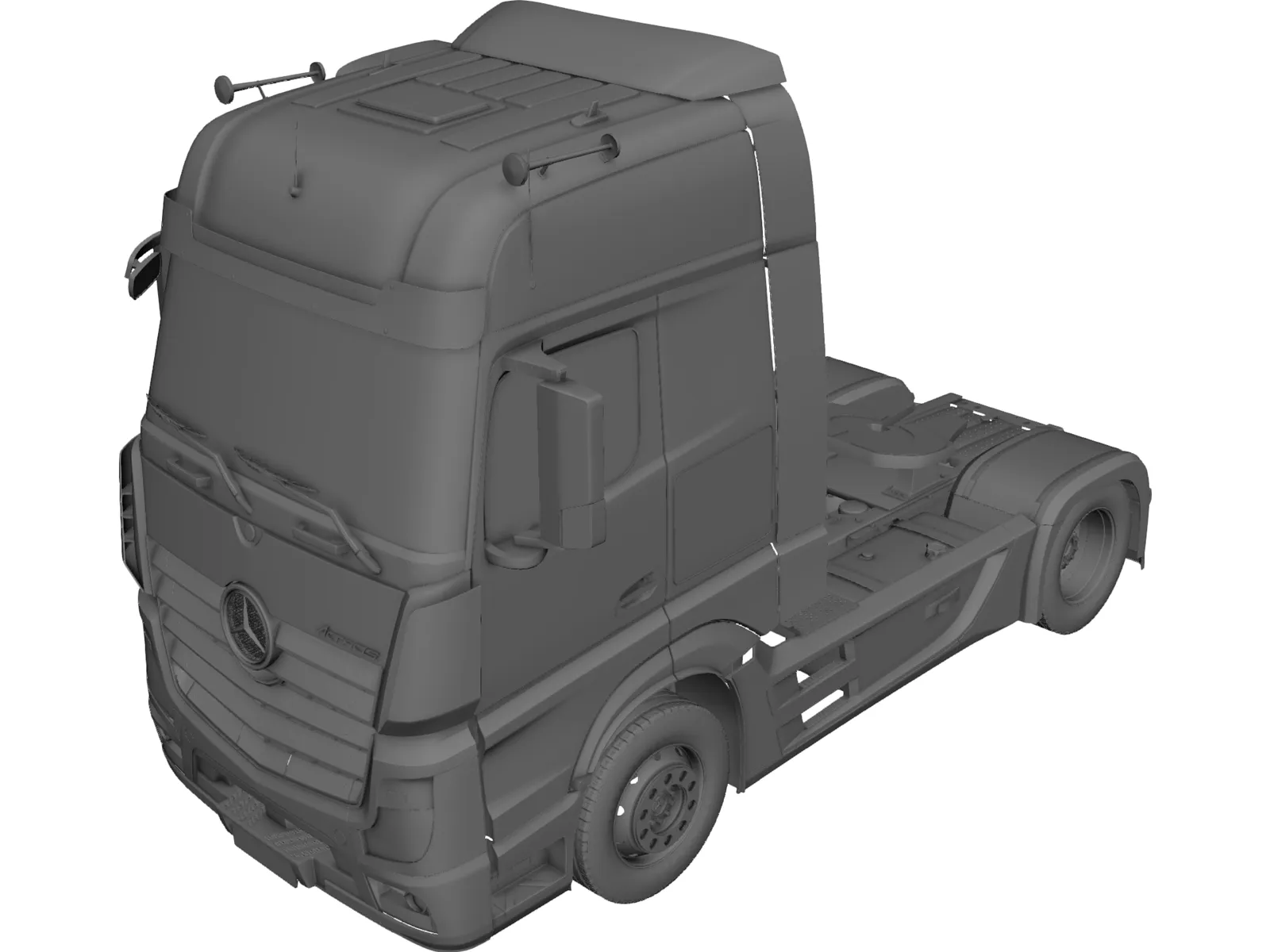 Mercedes-Benz Actros (2012) 3D Model main preview