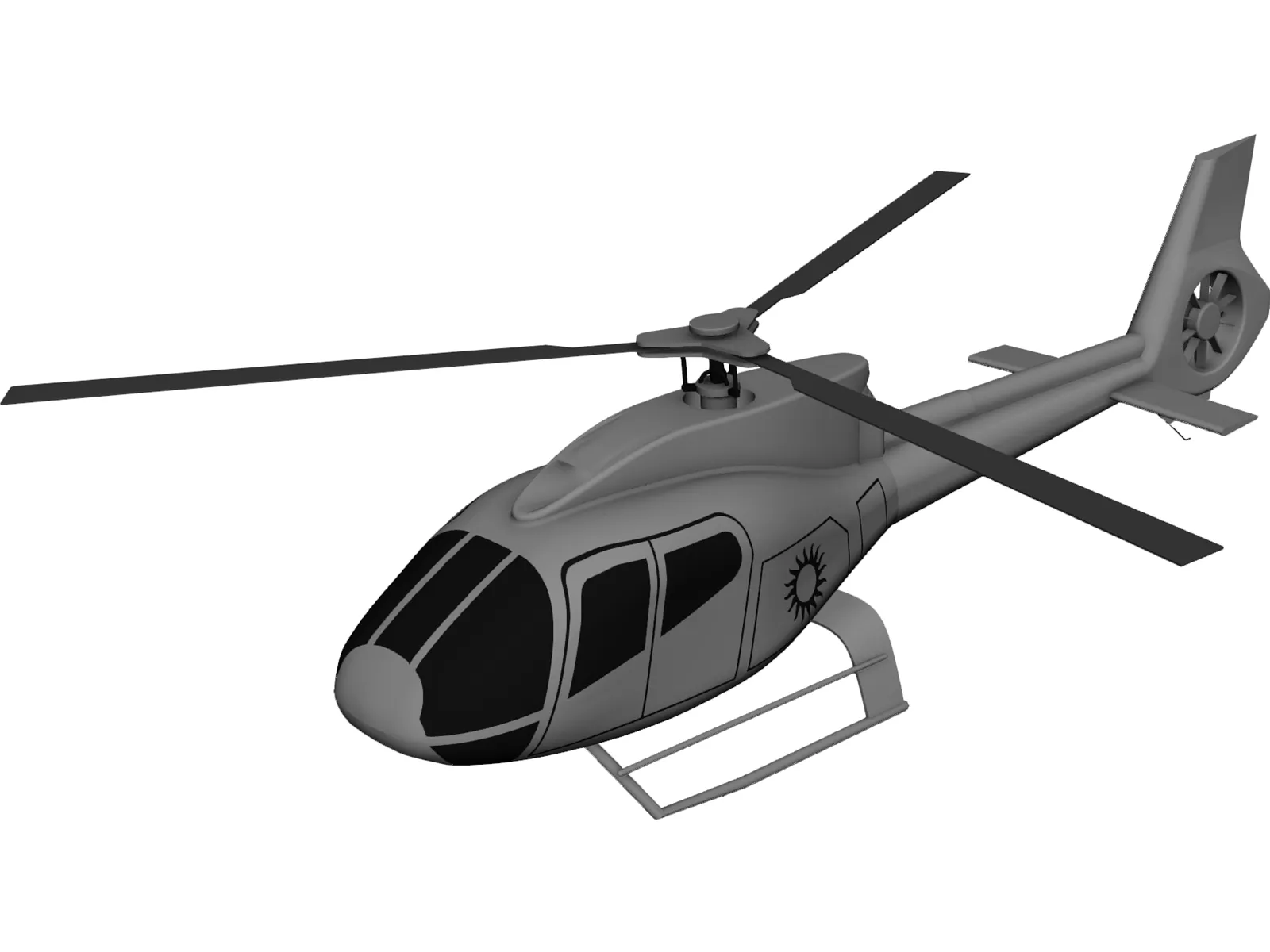 Eurocopter EC-120B Colibri 3D Model main preview