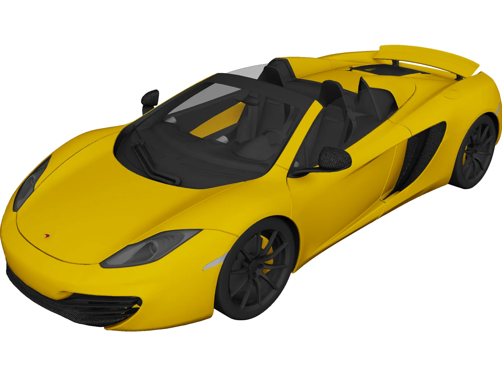 McLaren MP4-12C Spider (2013) 3D Model main preview