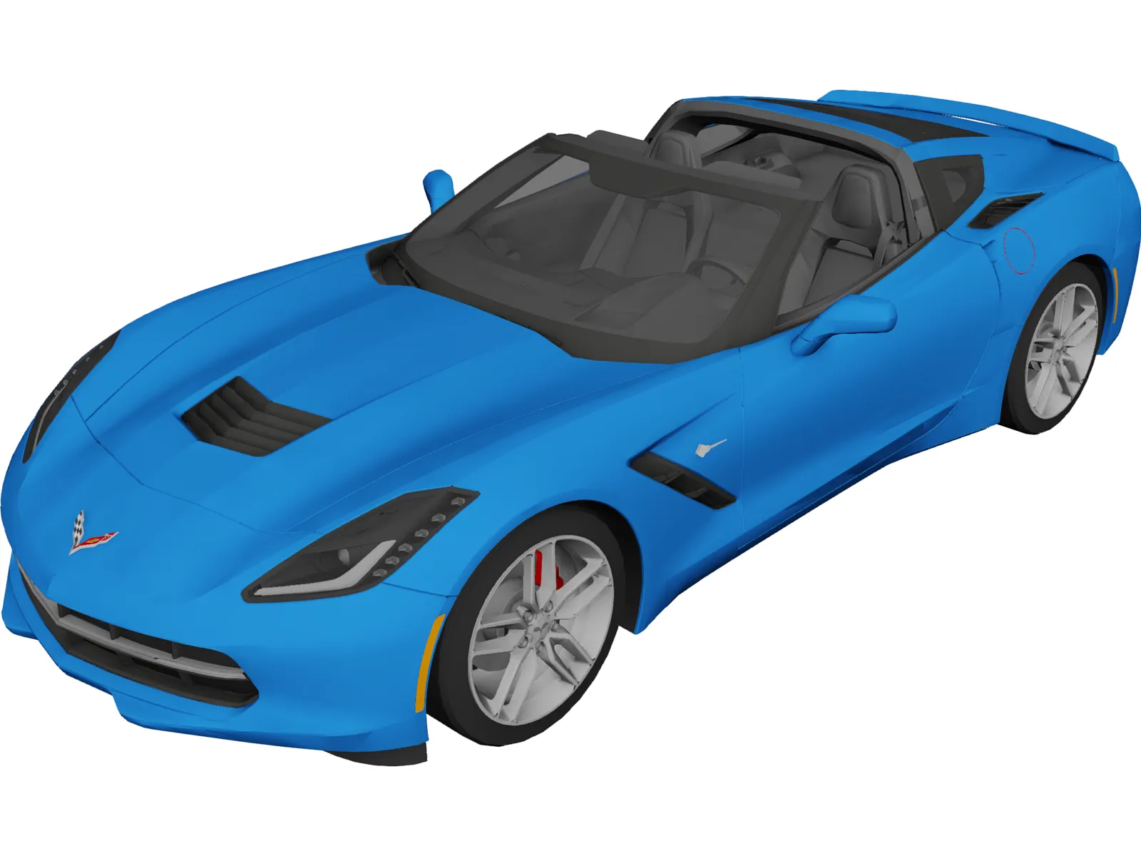Chevrolet Corvette C7 Stingray Cabrio (2014) 3D Model main preview