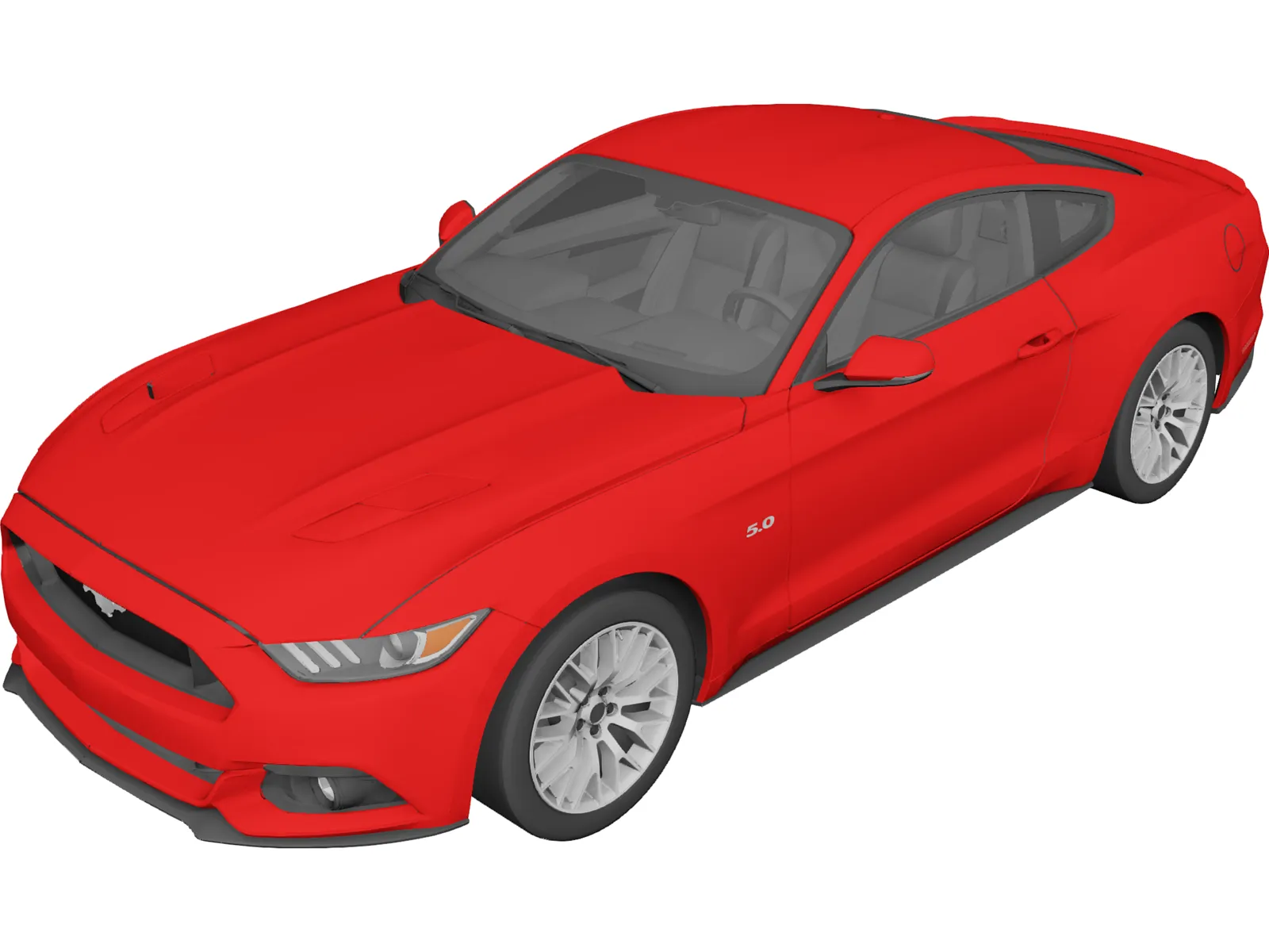 Ford Mustang GT (2015) 3D Model main preview