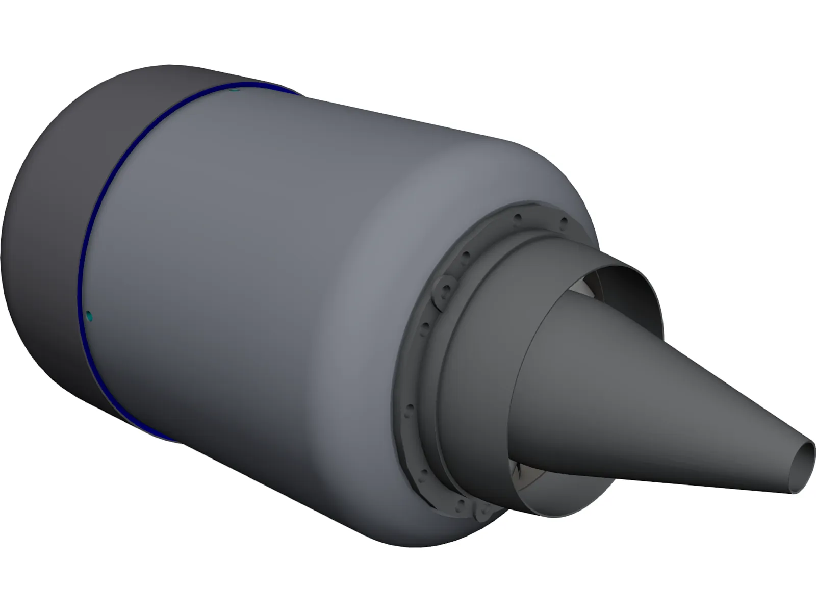 KJ-66 Jet engine 3D Model main preview