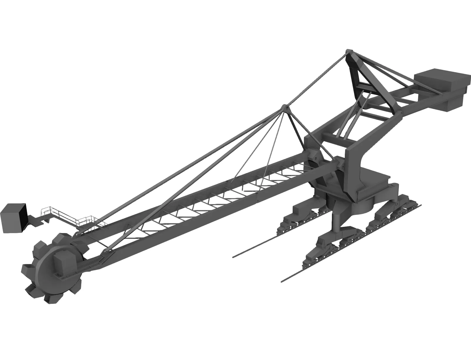Reclaimer Stacker 3D Model main preview