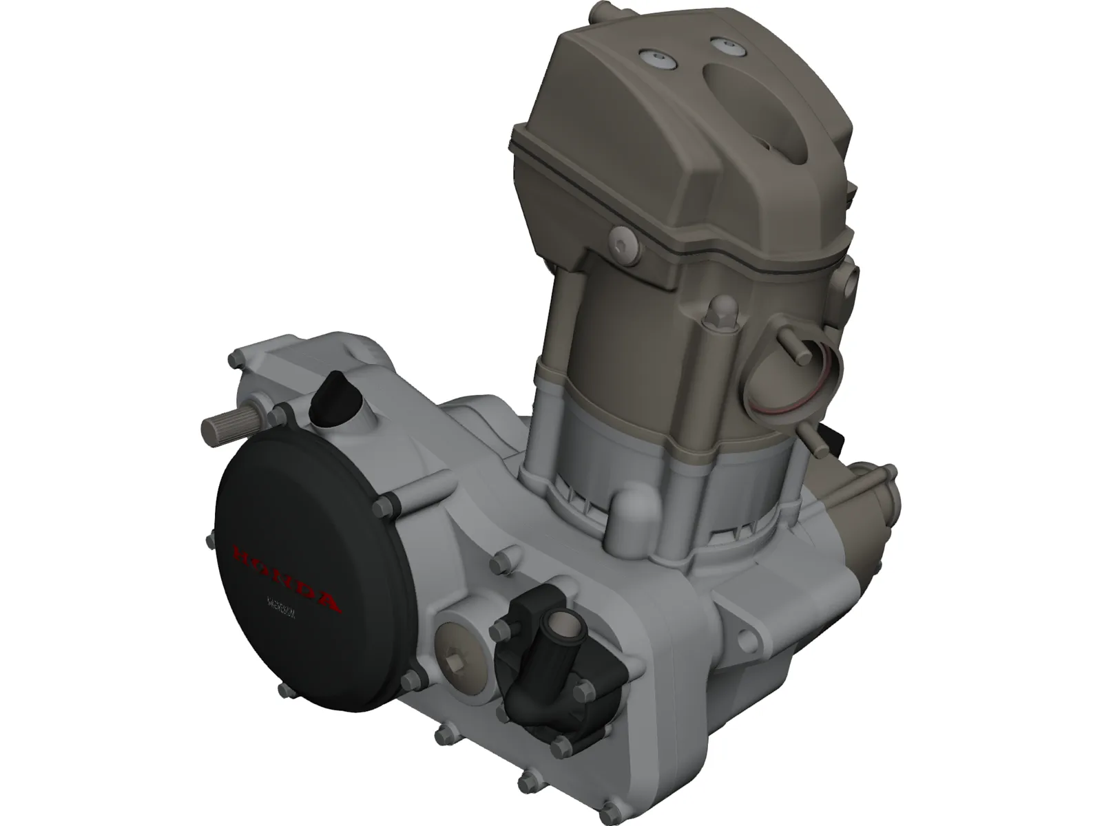 Honda CRF250X Engine 3D Model main preview