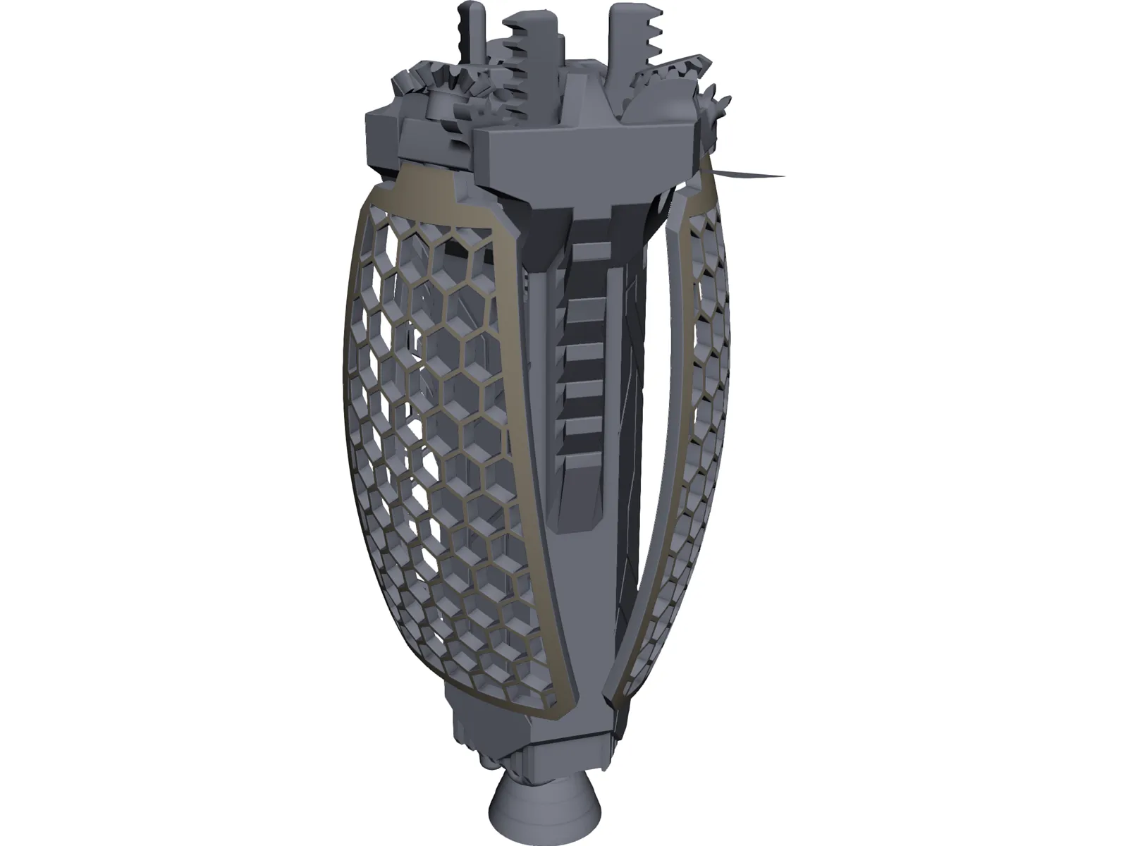 DED-3 3D Model main preview