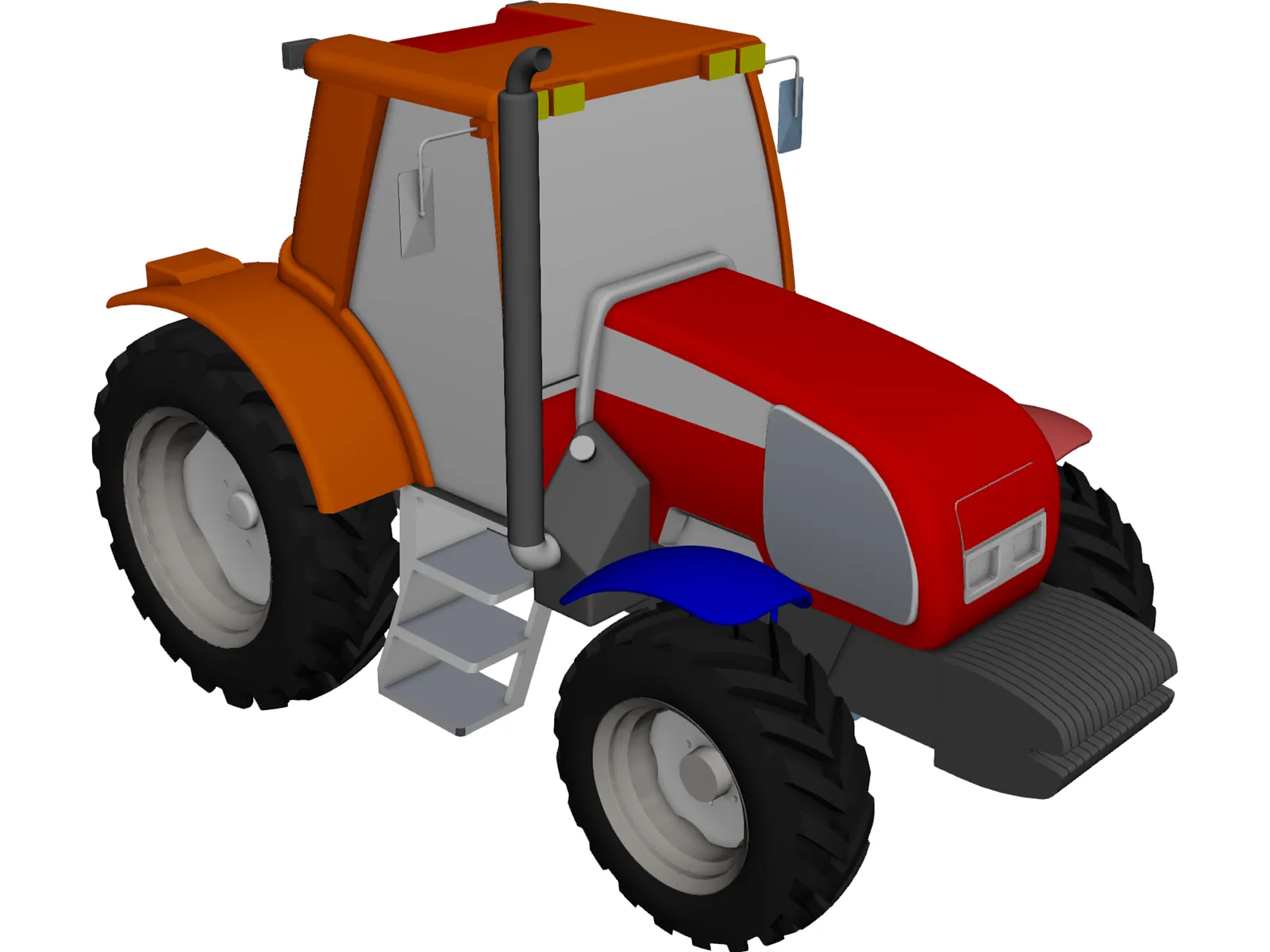 New Holland Tractor 3D Model main preview