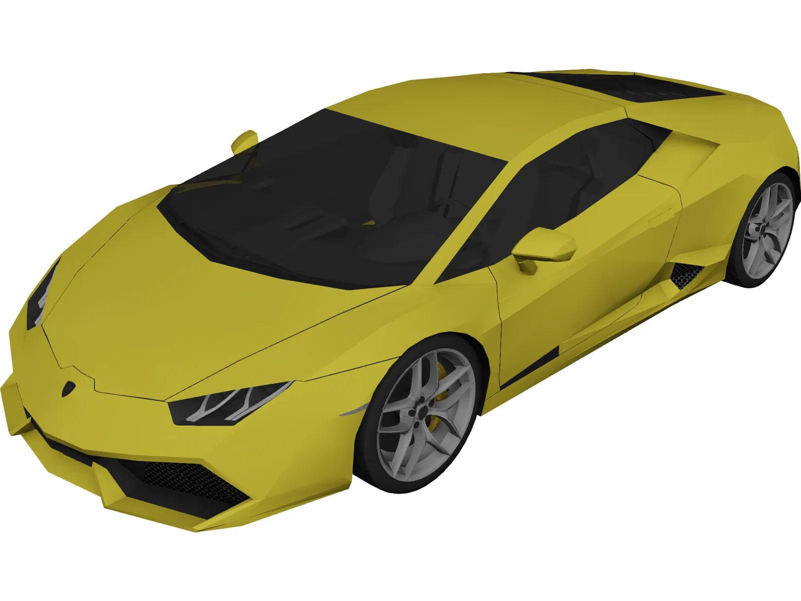 Lamborghini Huracan LP610-4 (2015) 3D Model main preview