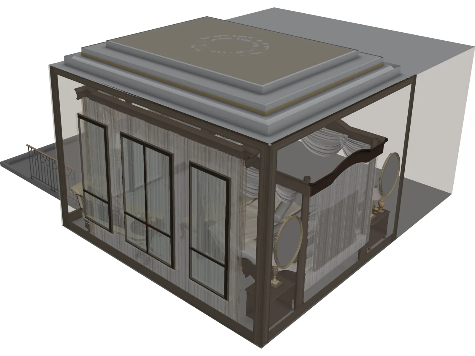 Bedroom 3D Model main preview