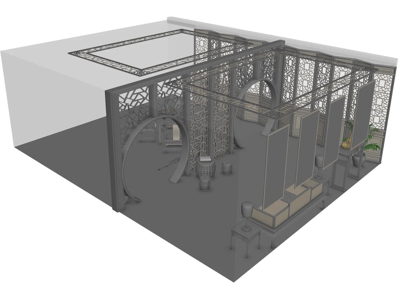 Restaurant 3D Model main preview