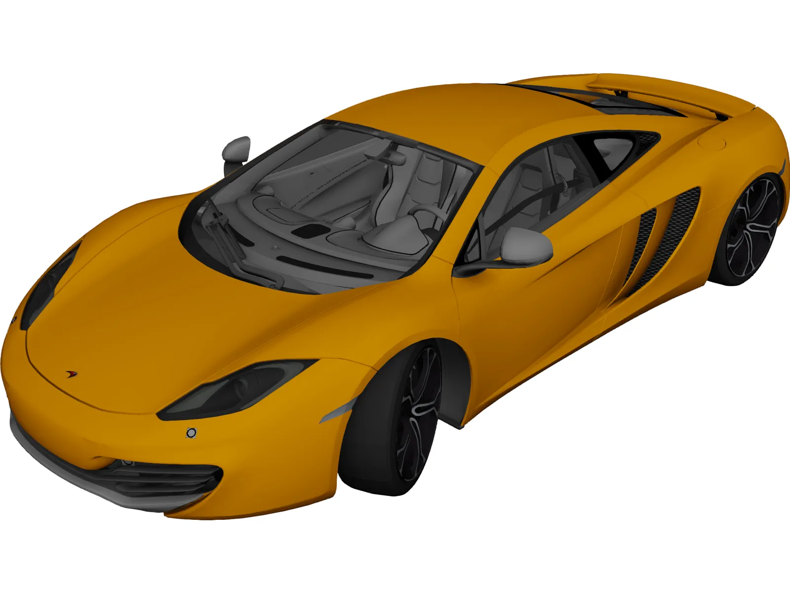 McLaren MP4-12C (2012) 3D Model main preview