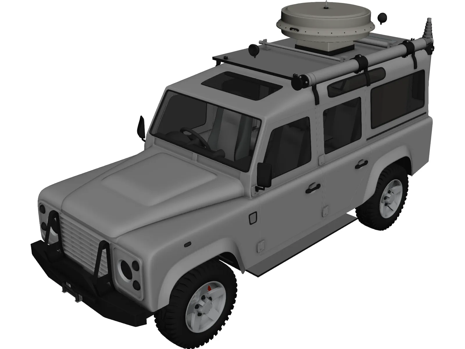 Land Rover Custom 3D Model main preview