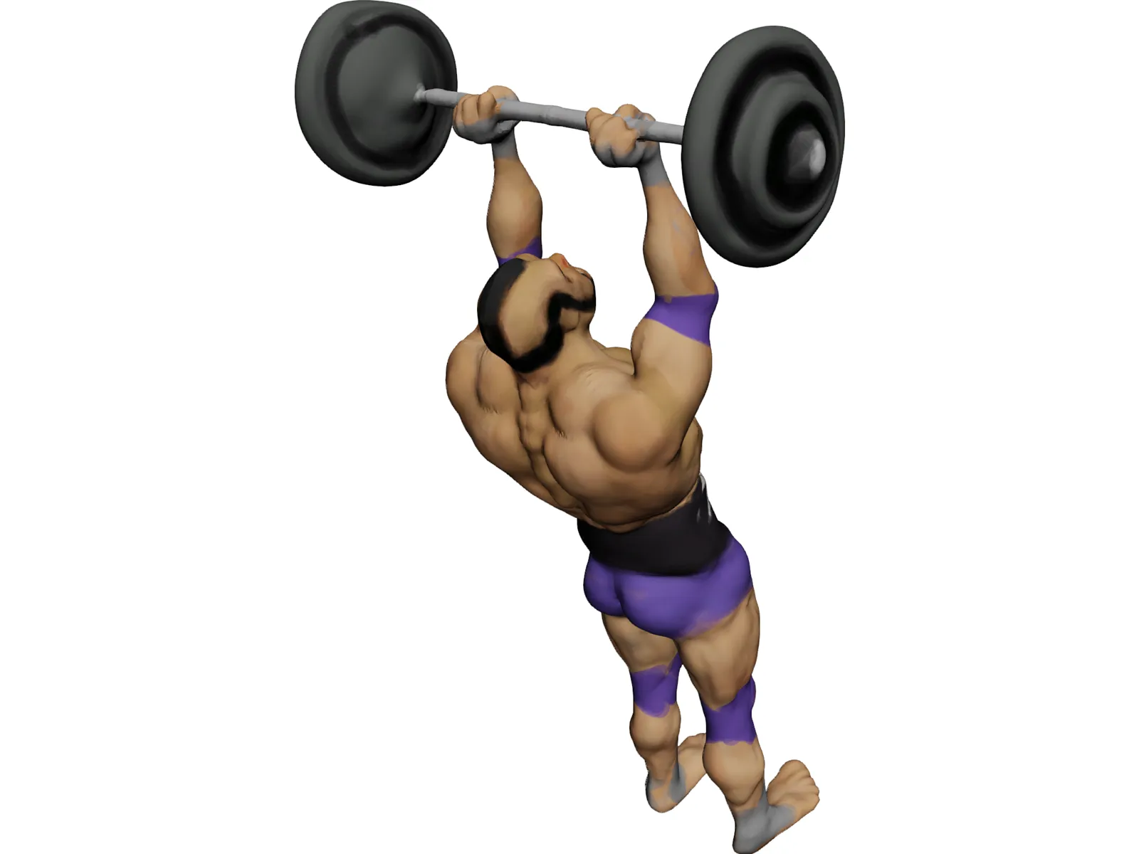 Body Builder Action Figure 3D Model main preview