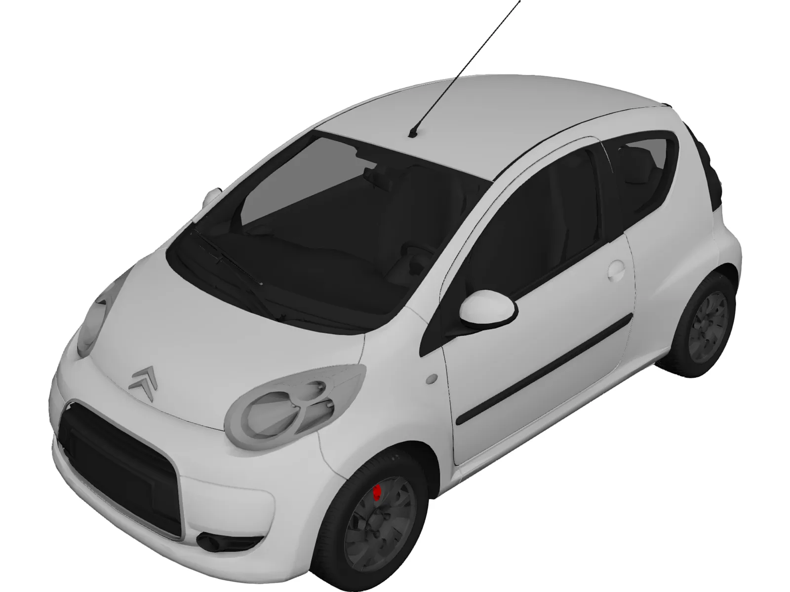 Citroen C1 3-doors 3D Model main preview