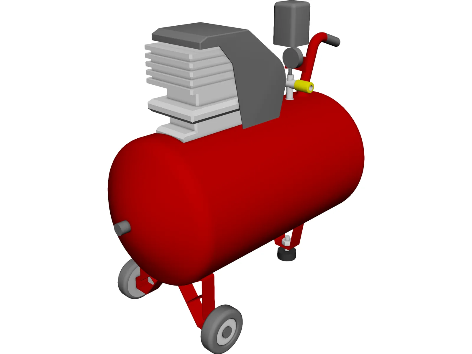 Compressor 3D Model main preview