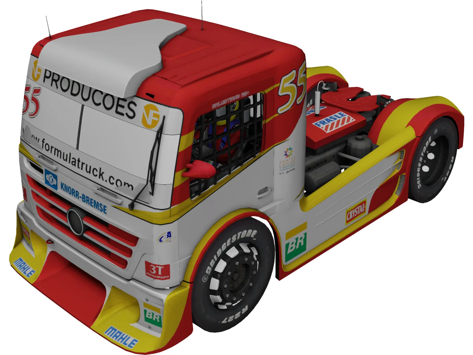 Mercedes-Benz ABF Racing Team 3D Model main preview