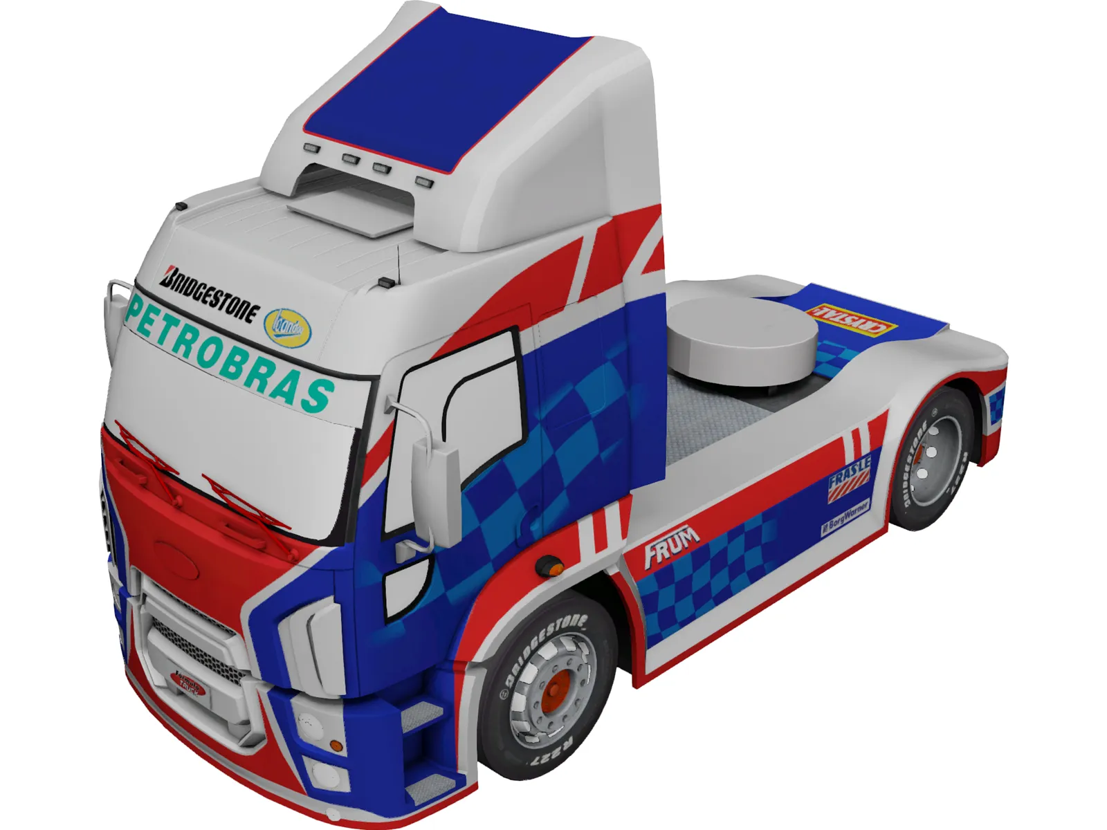 Formula Truck 2013 PaceCar 3D Model main preview