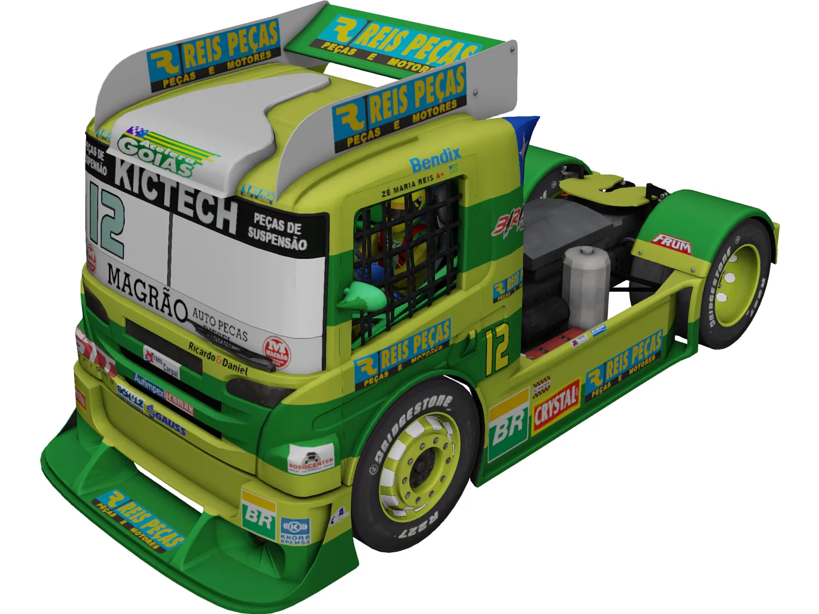 Scania G470 Original Reis Pecas 3D Model main preview
