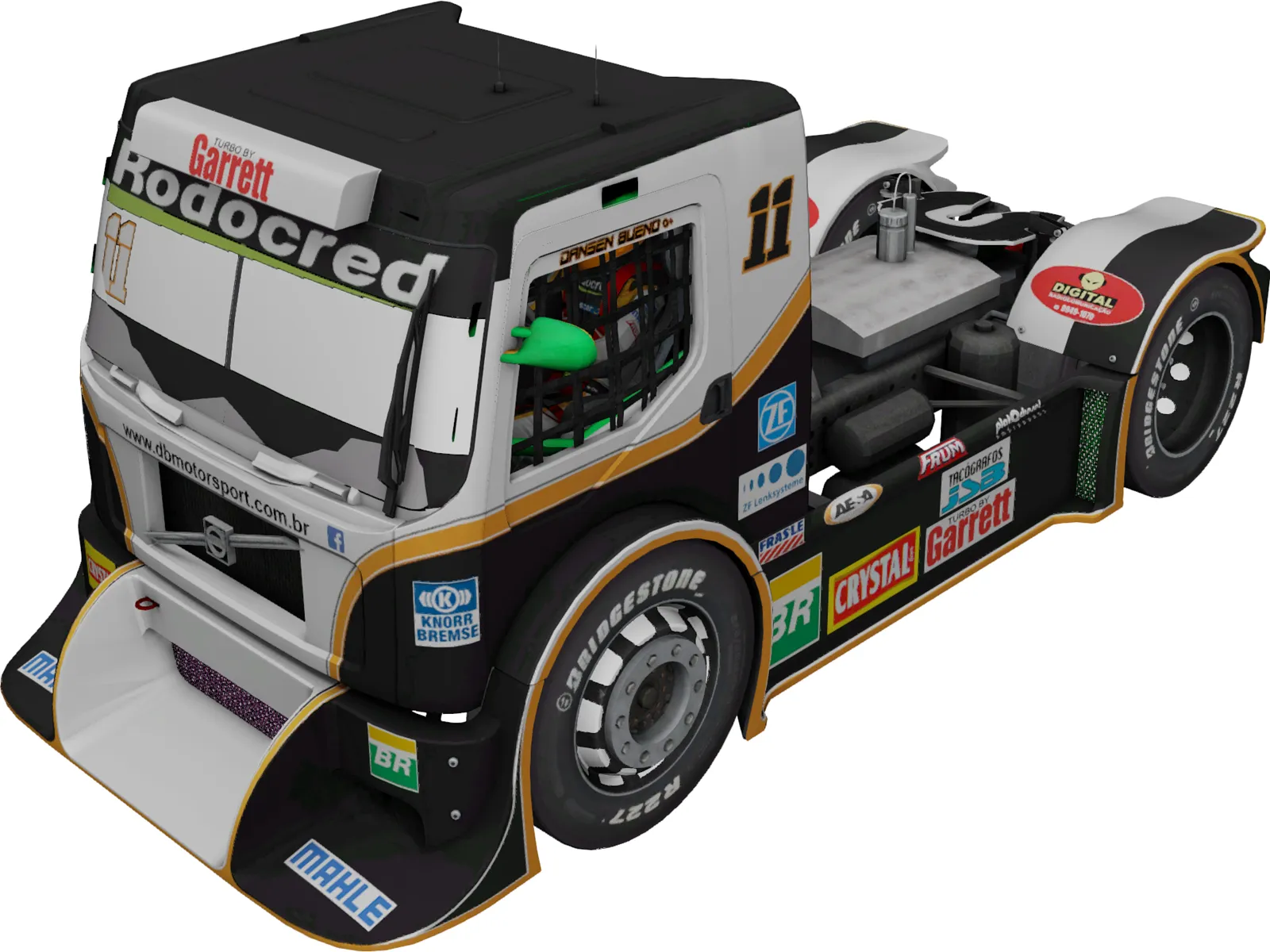 Volvo FH DB Motorsport 3D Model main preview