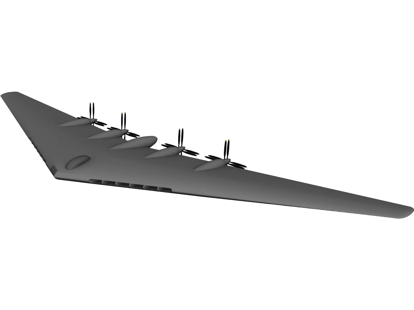 XB-113 Flying Wing 3D Model main preview