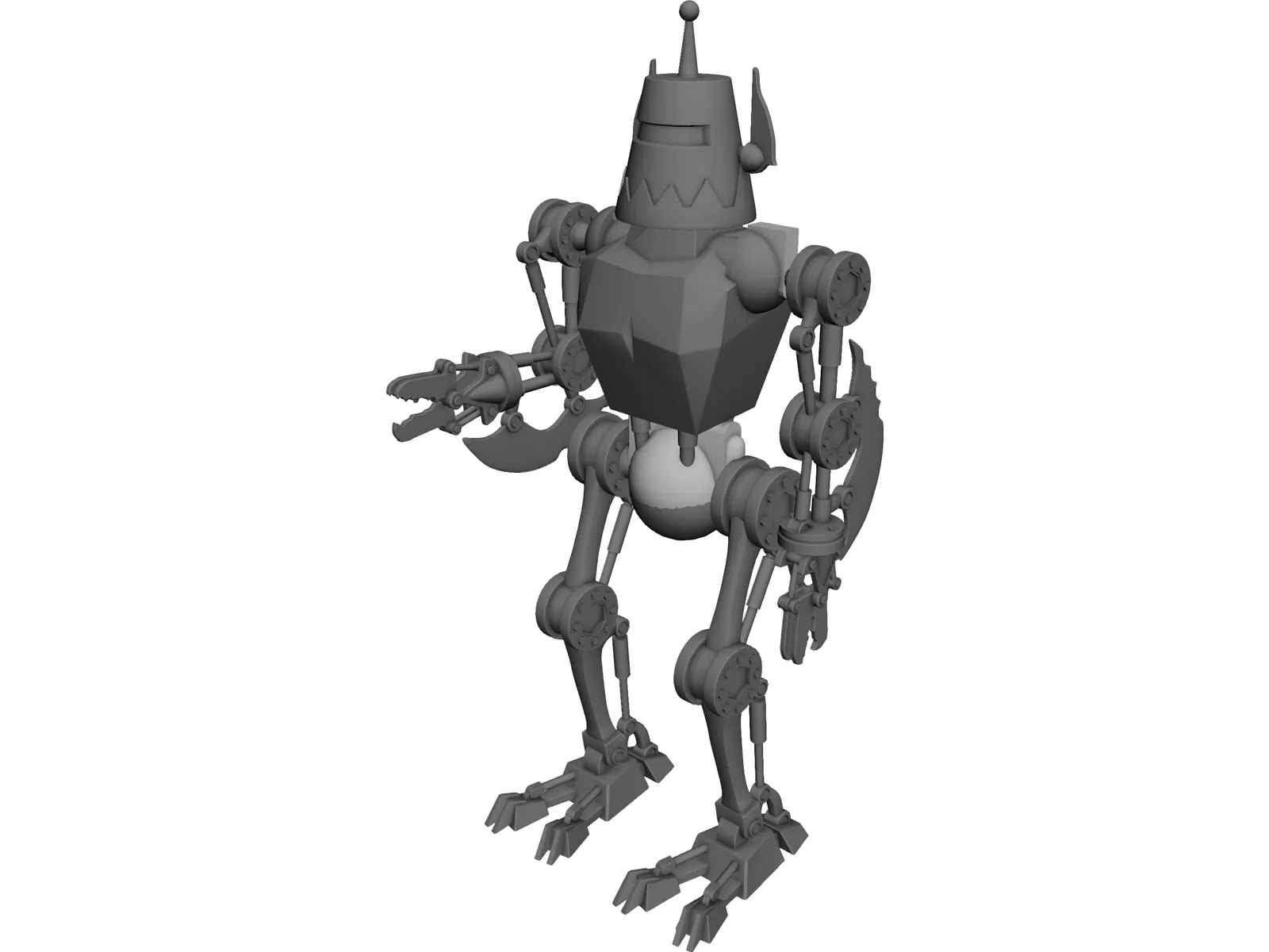 Grass Cutting Robot 3D Model main preview