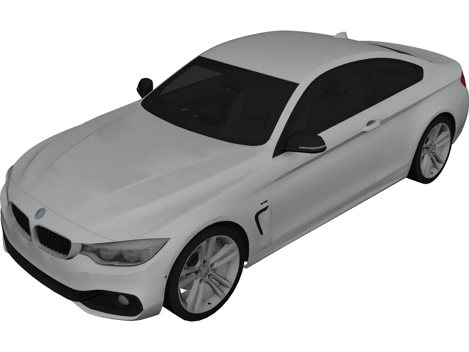 BMW 4-Series 435i (2014) 3D Model main preview