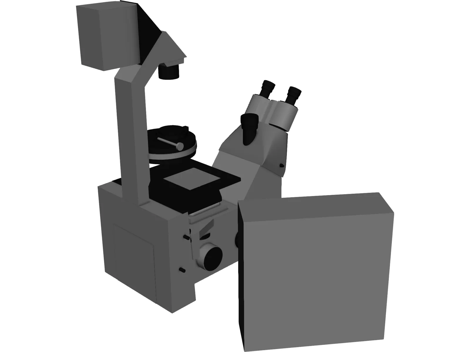 Leica Fluorescence Microscope 3D Model main preview