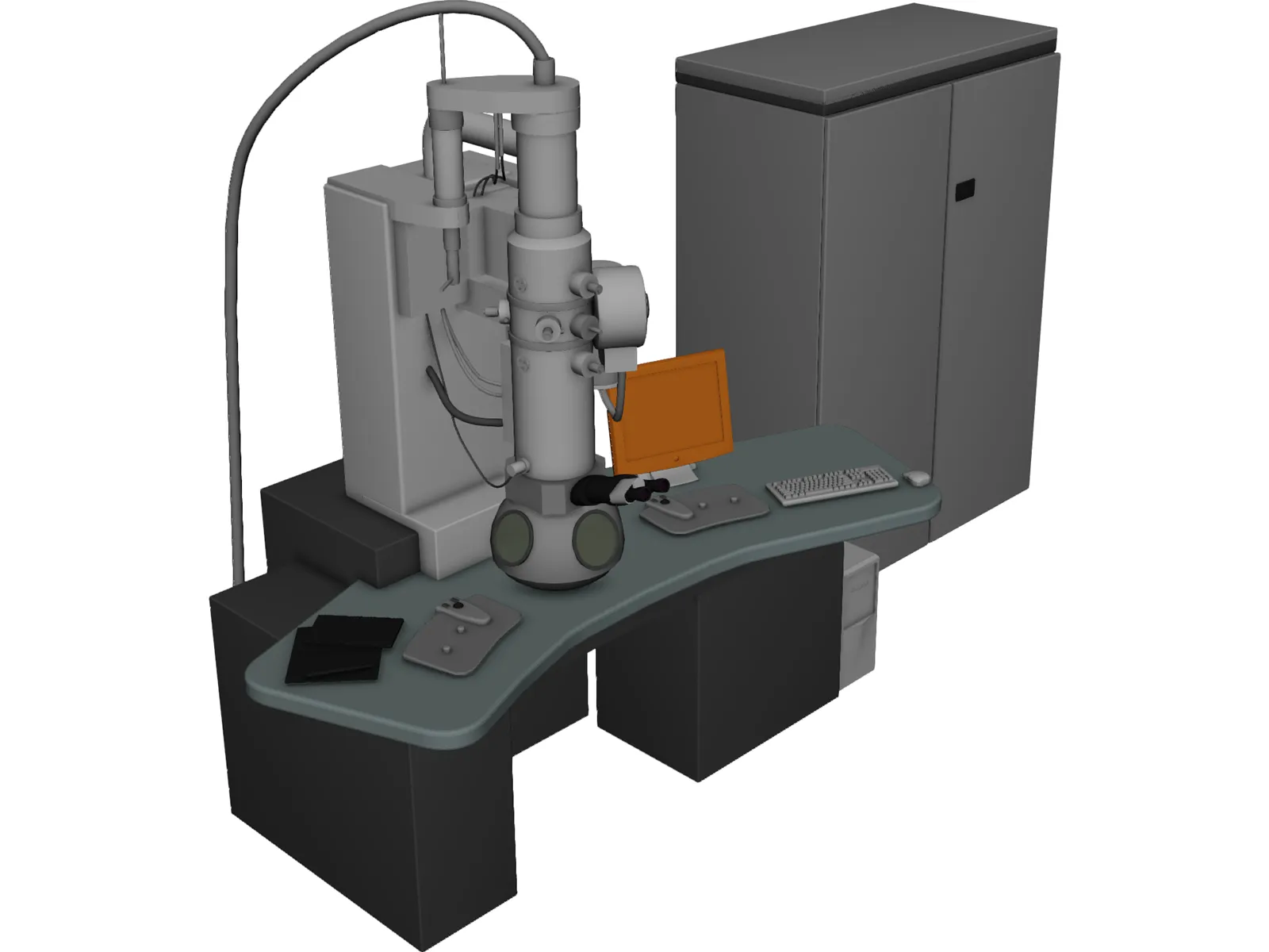 Trasmission Electronic Microscope 3D Model main preview
