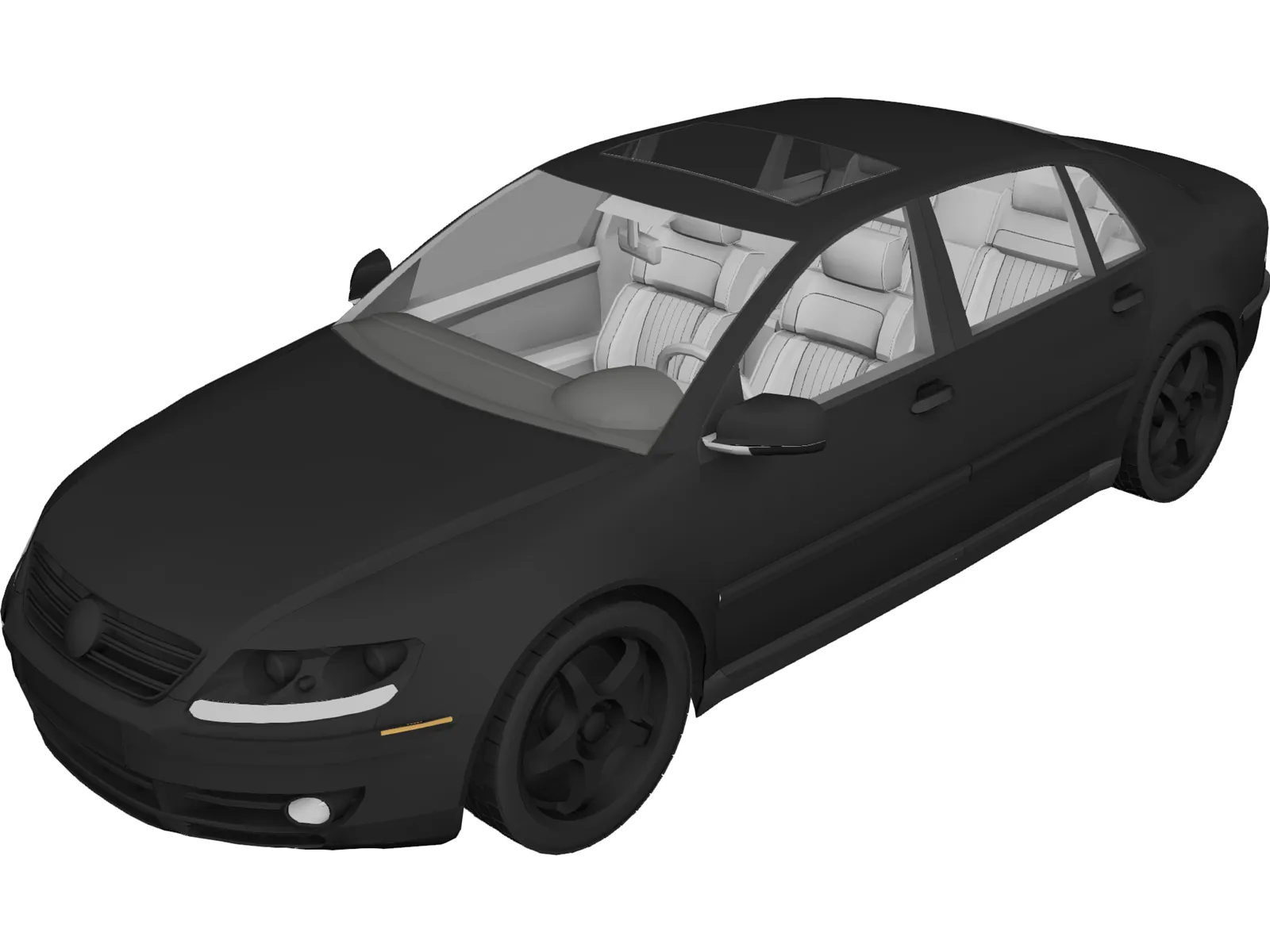 Volkswagen Phaeton W12 3D Model main preview