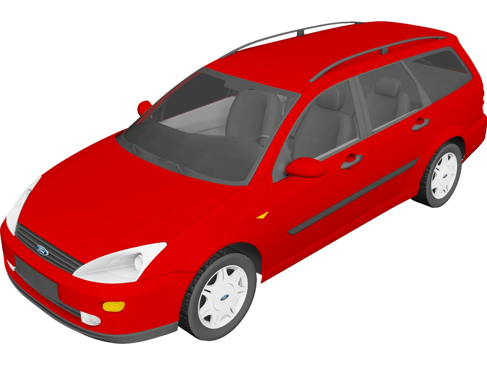 Ford Focus Wagon (1998) 3D Model main preview