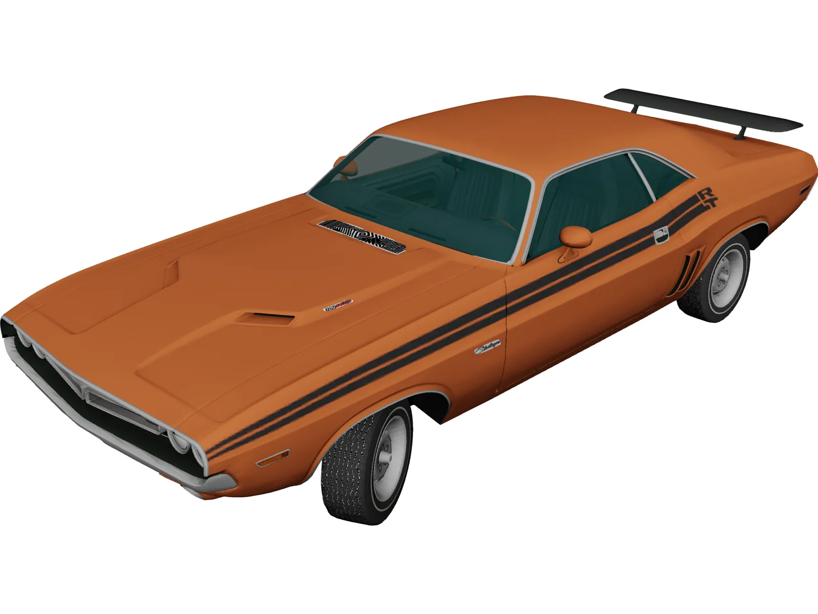 Dodge Challenger RT (1971) 3D Model main preview