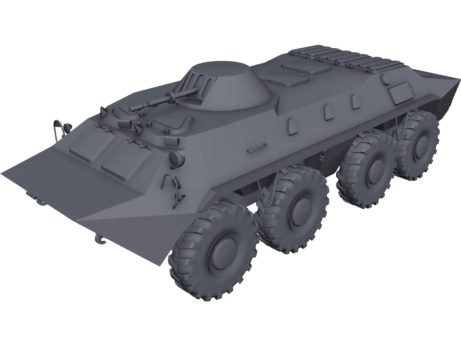 BTR-70 3D Model main preview