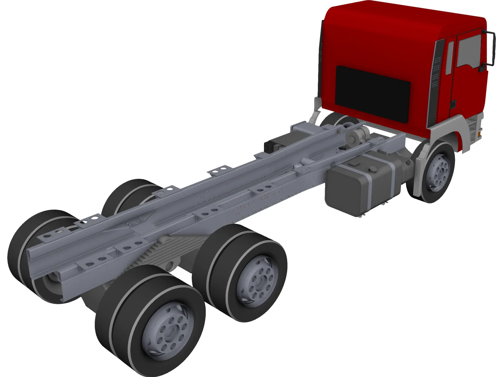 MAN Truck 6x4 3D Model main preview