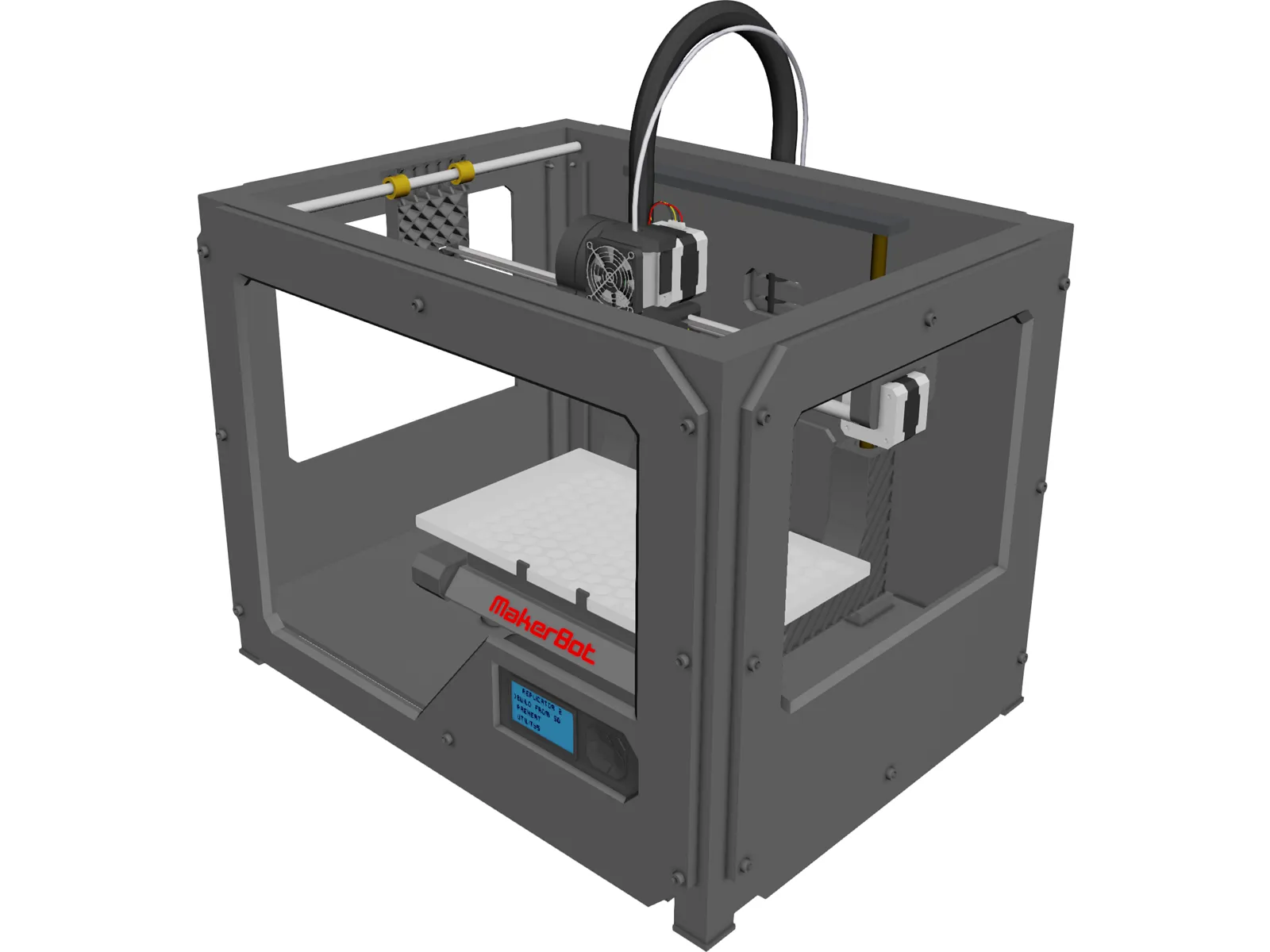 3D Printer 3D Model main preview
