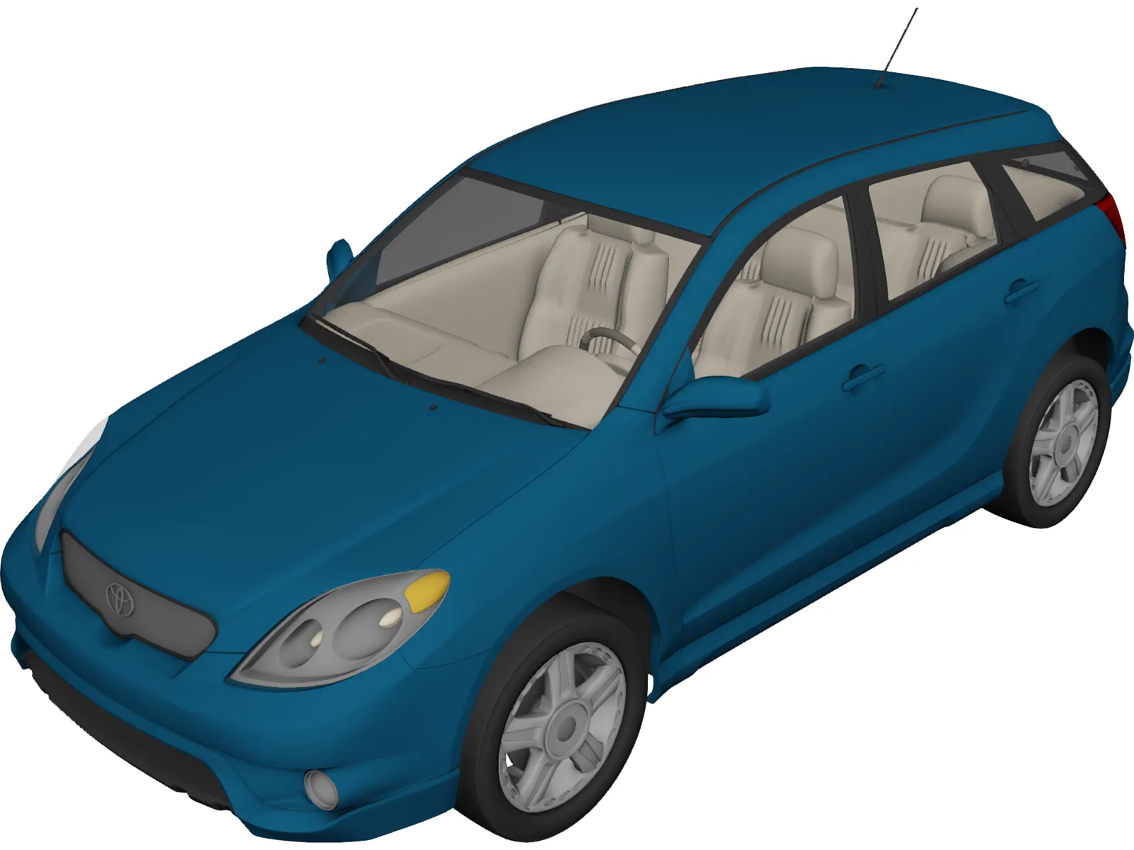 Toyota Matrix 3D Model main preview