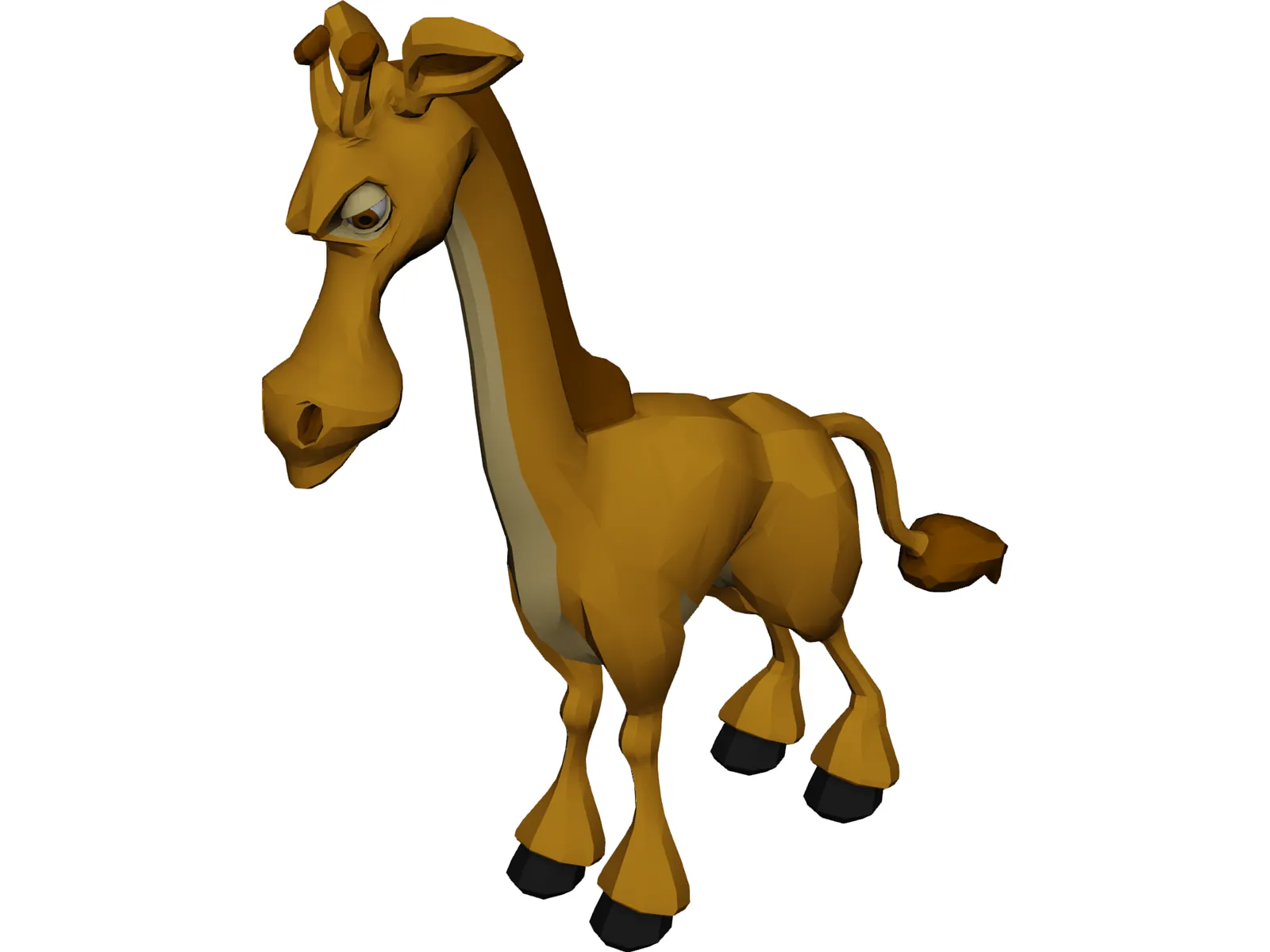 Giraffe 3D Model main preview