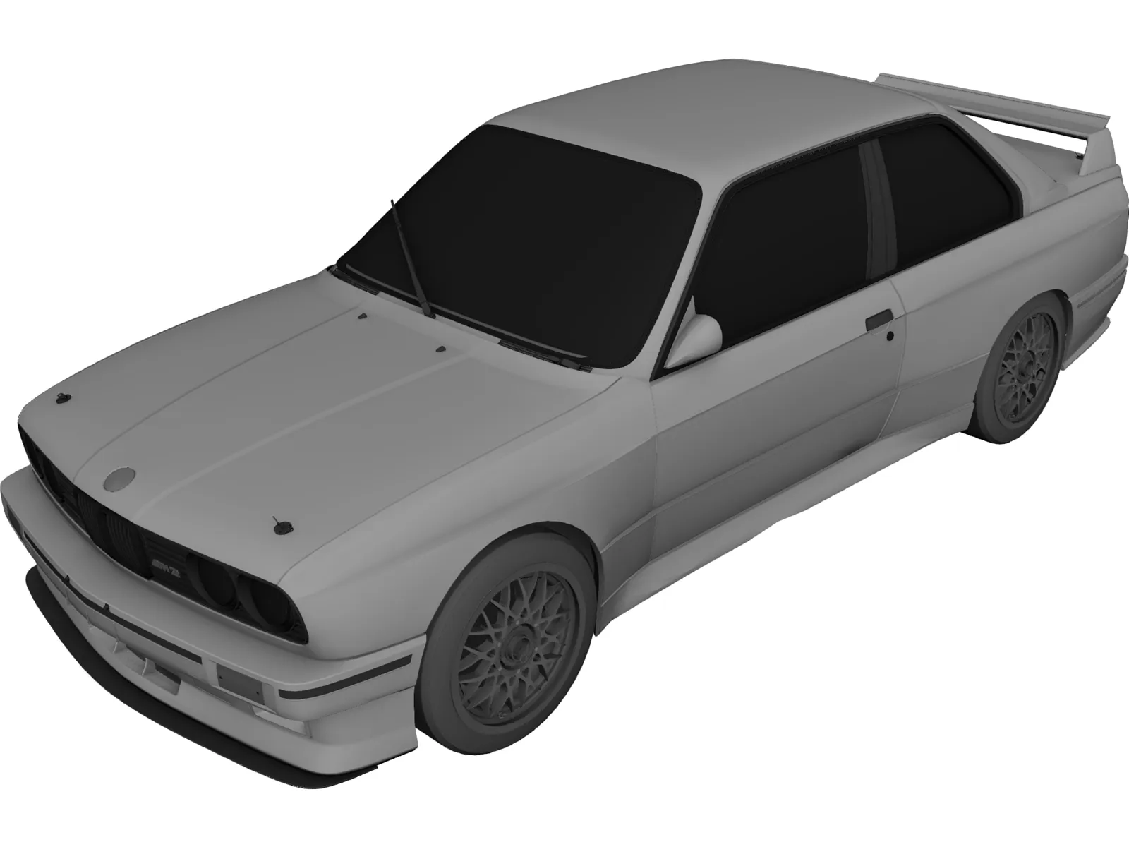 BMW M3 Sport Evo (1990) 3D Model main preview