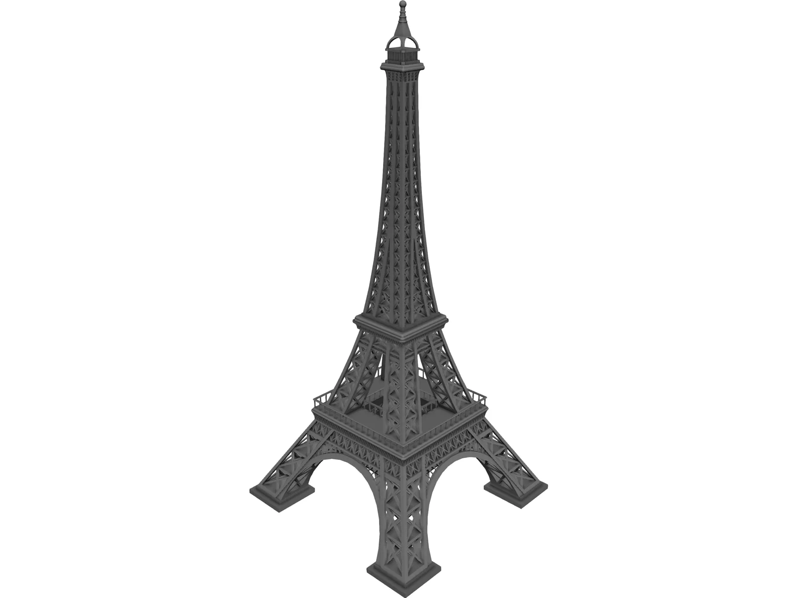 Eiffel Tower 3D Model main preview