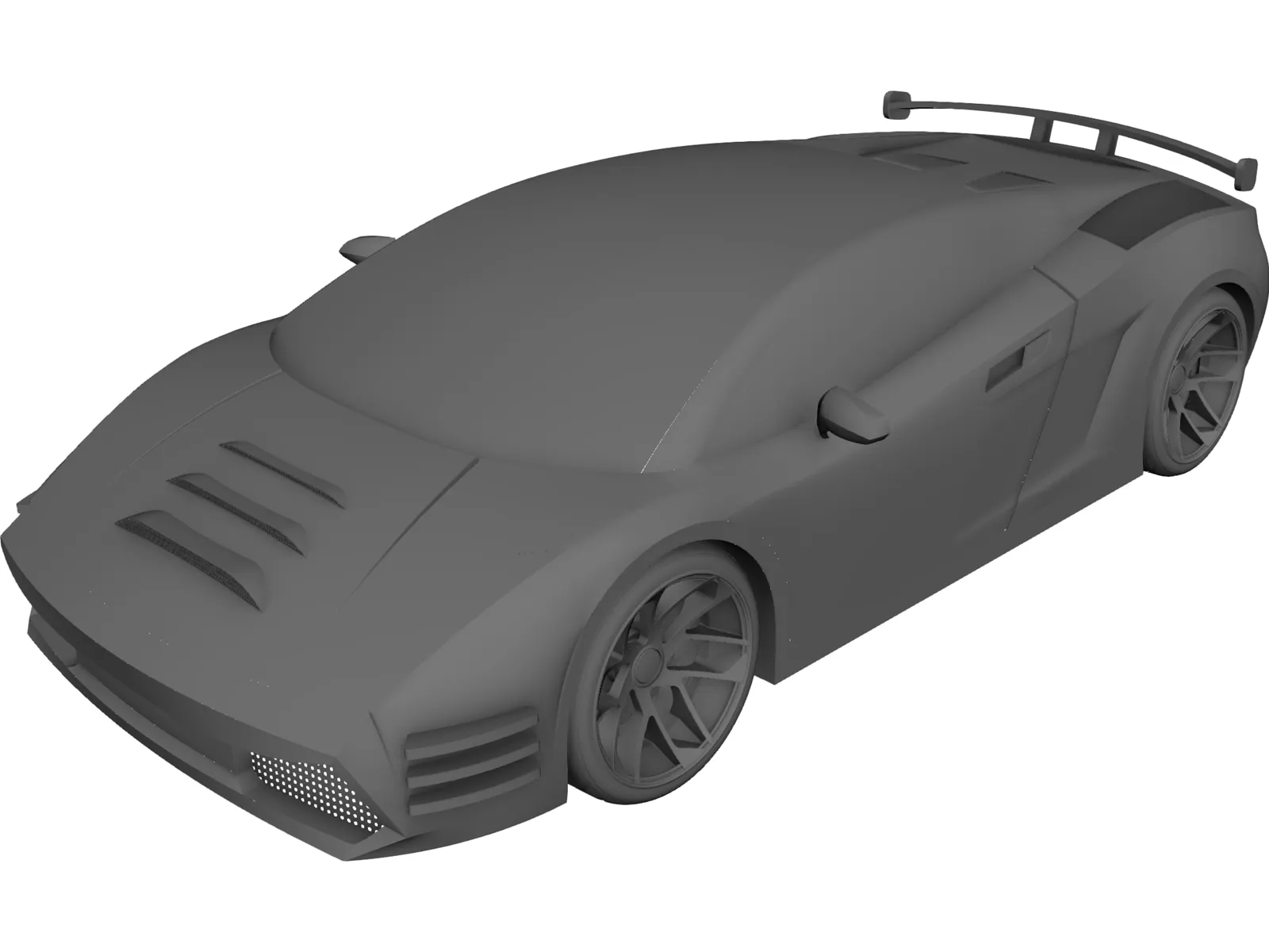 Lamborghini Gallardo Concept 3D Model main preview