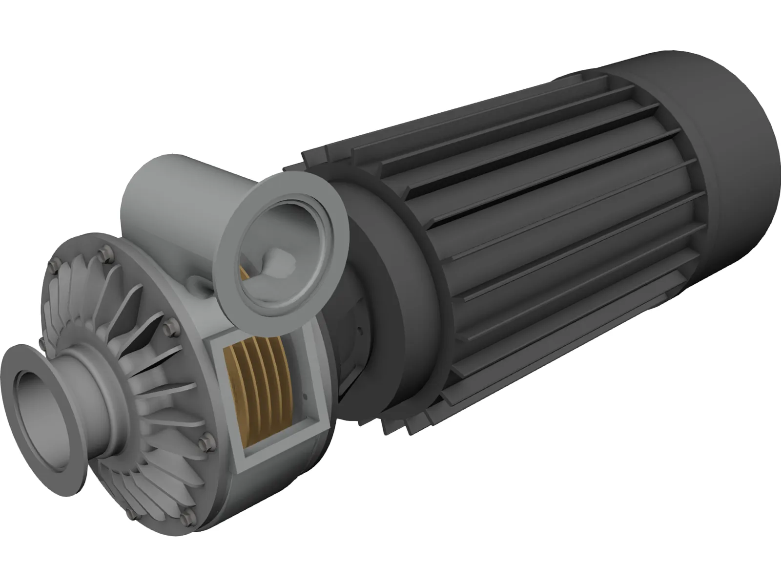 Tesla Motor 3D Model main preview