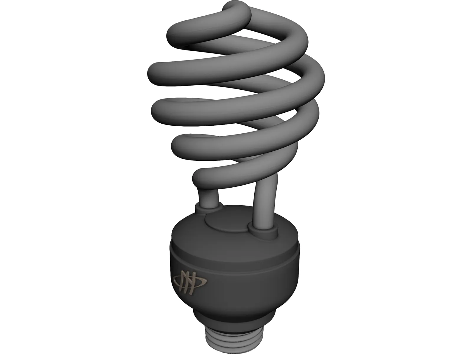 Energy Saving Lamp 3D Model main preview