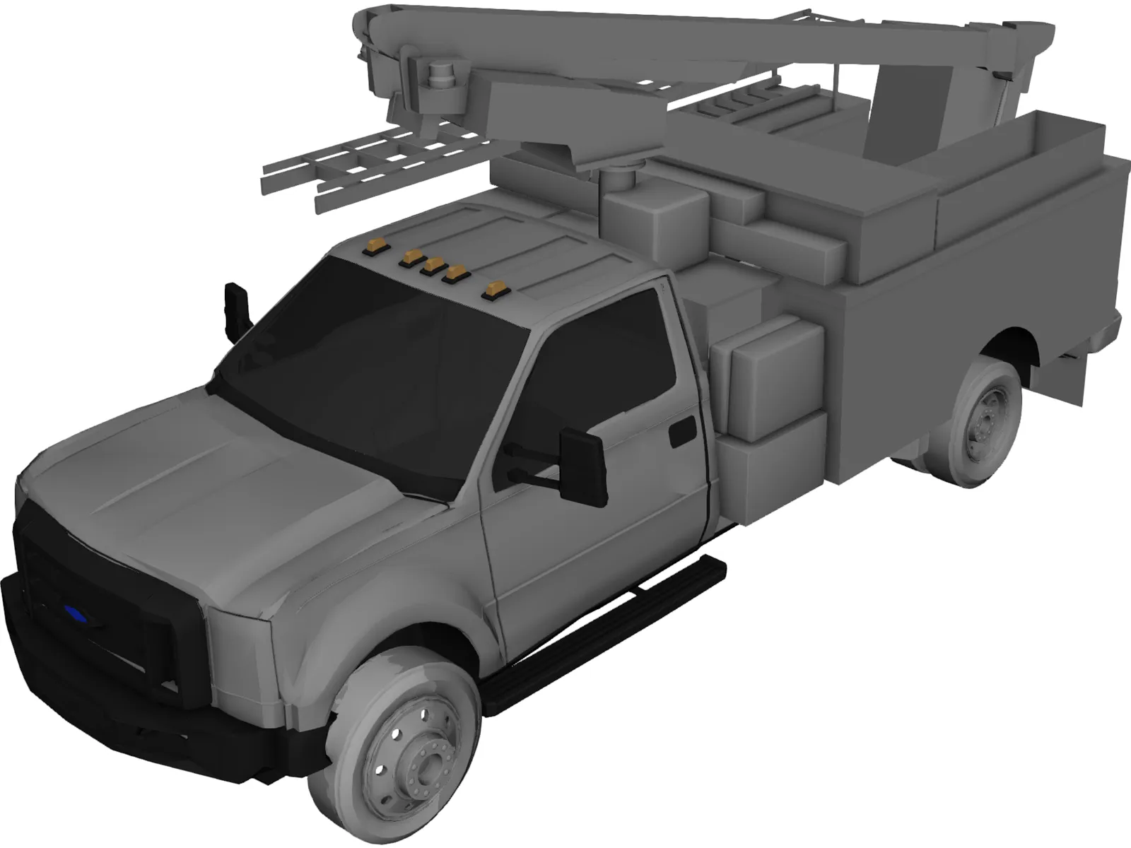 Ford F-450 Ultility Truck 3D Model main preview