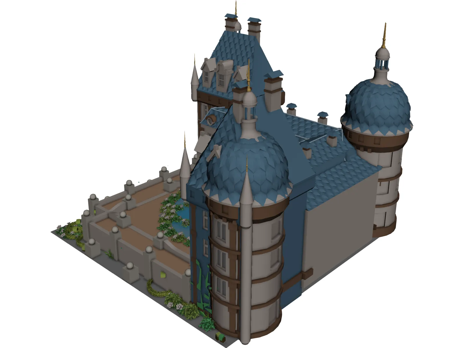 Mumbai University Conversation Centre 3D Model main preview