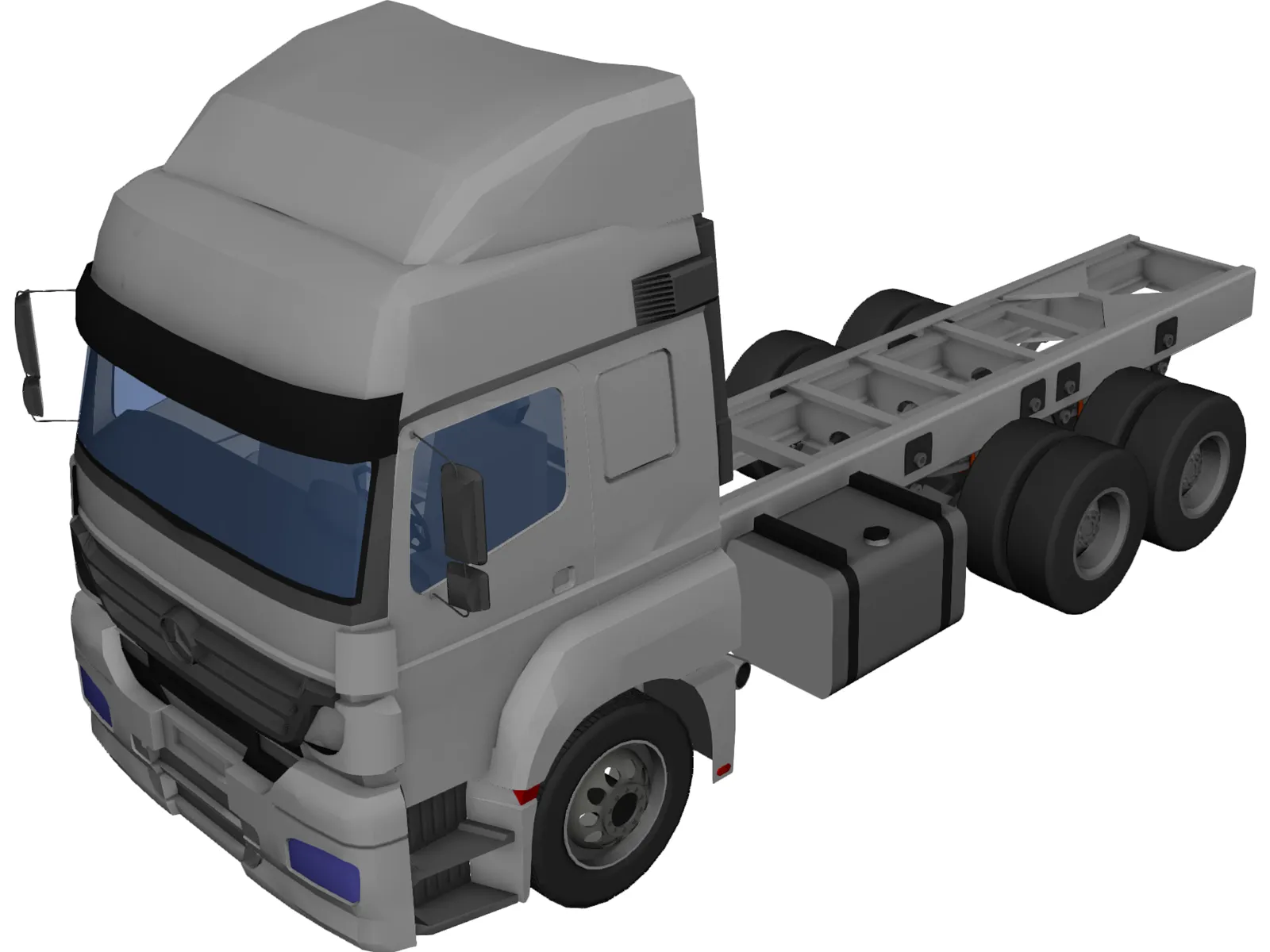 Mercedes-Benz Axor 6X4 Cab 3D Model main preview