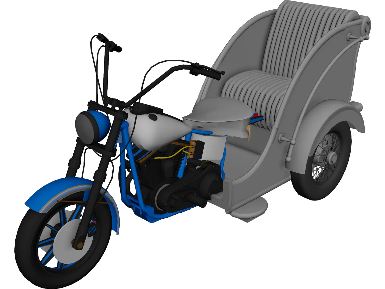Santa Trike 3D Model main preview