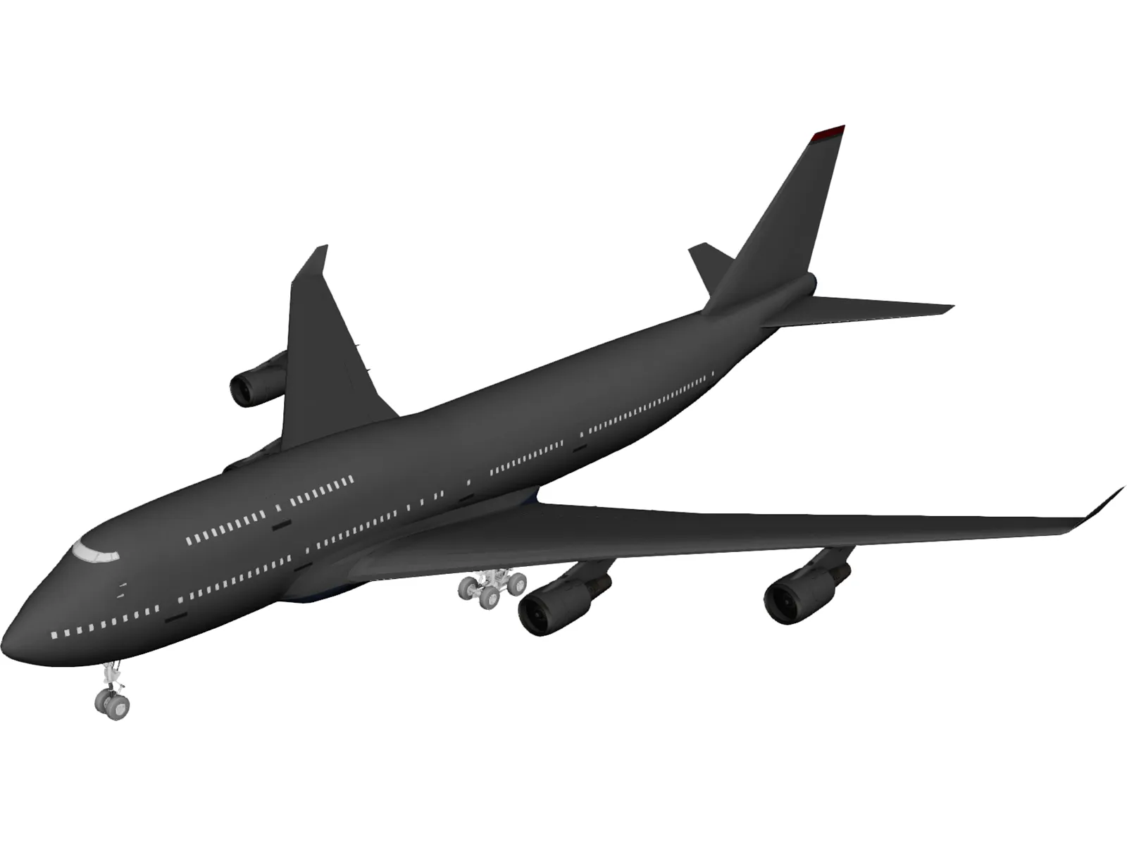 Boeing 747 3D Model main preview