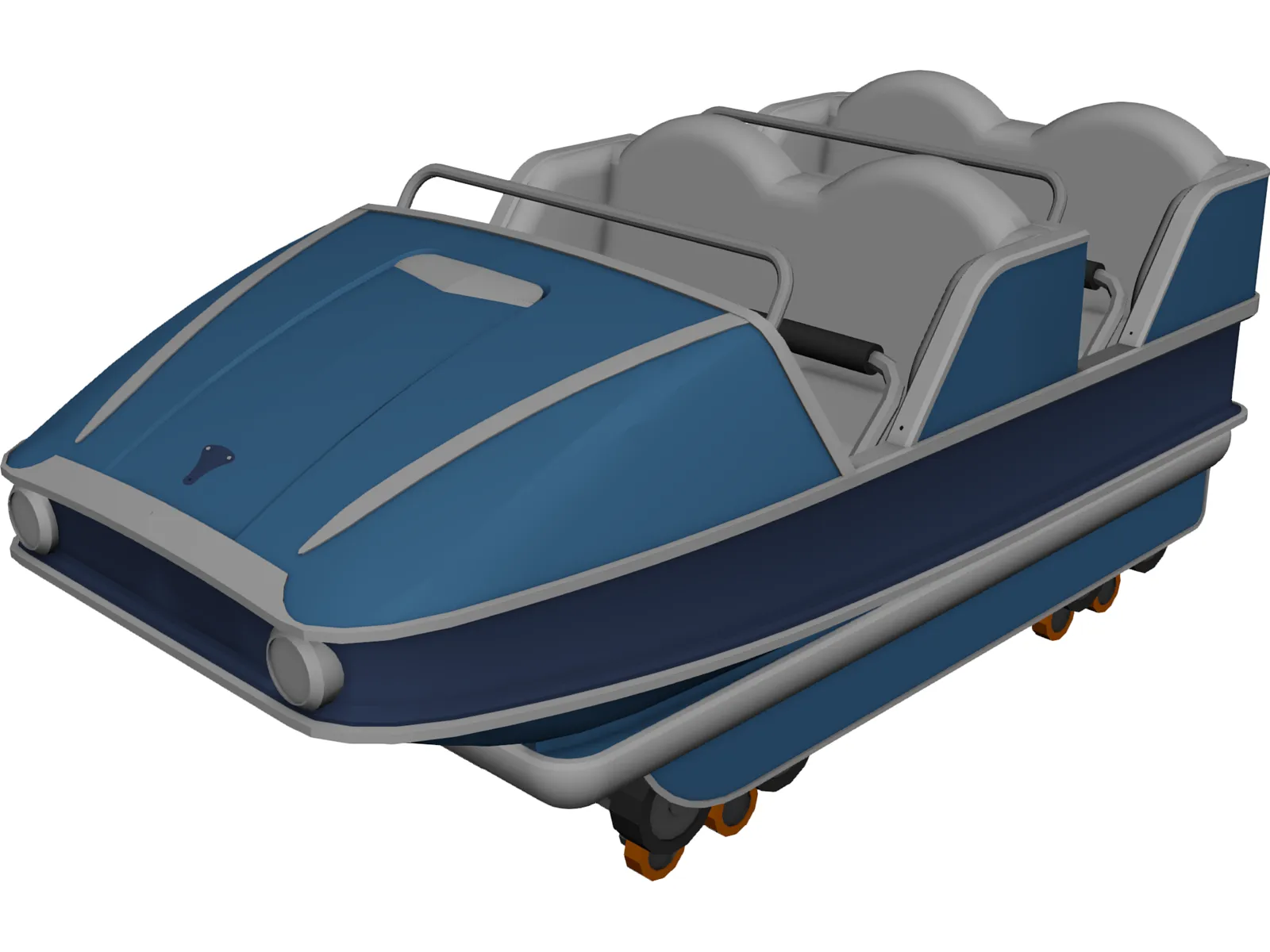 Cart 3D Model main preview