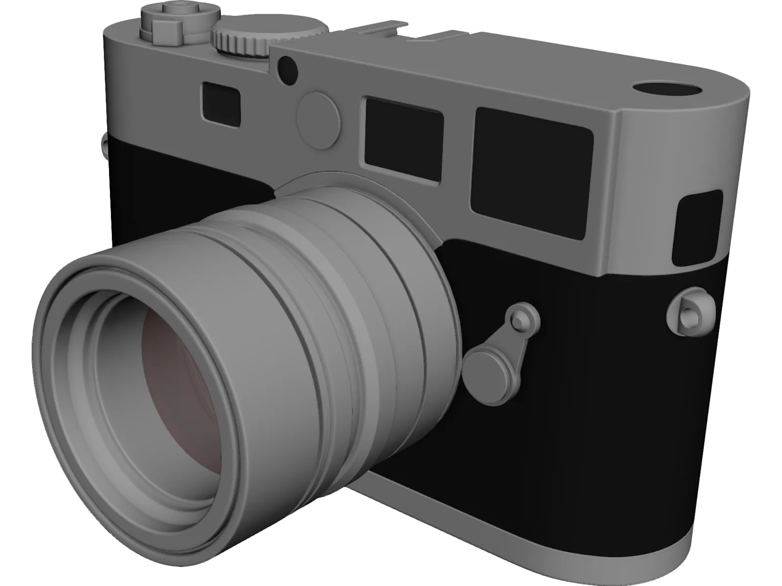 Leica M8 Digital Camera 3D Model main preview