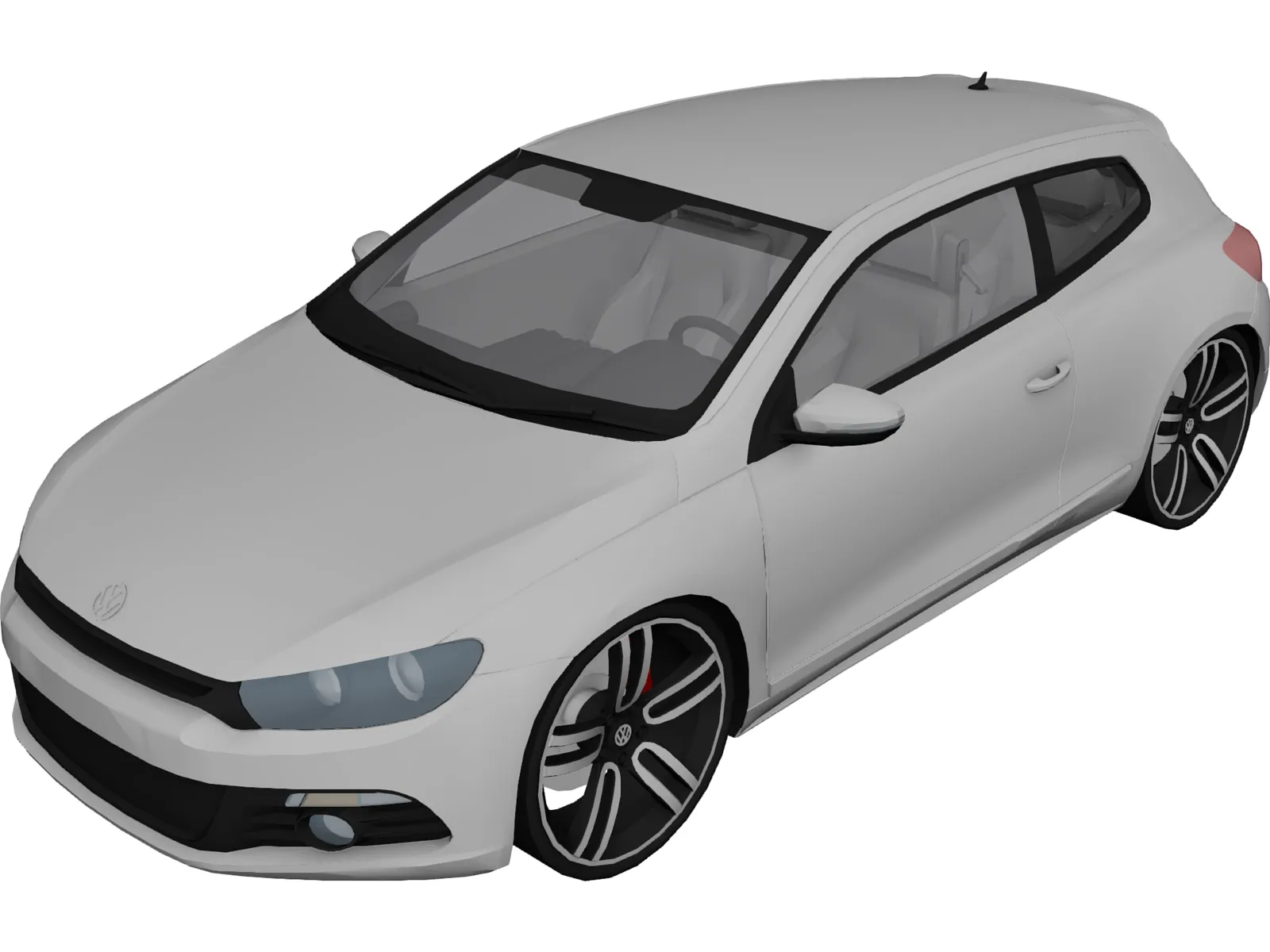 Volkswagen Scirocco 3D Model main preview